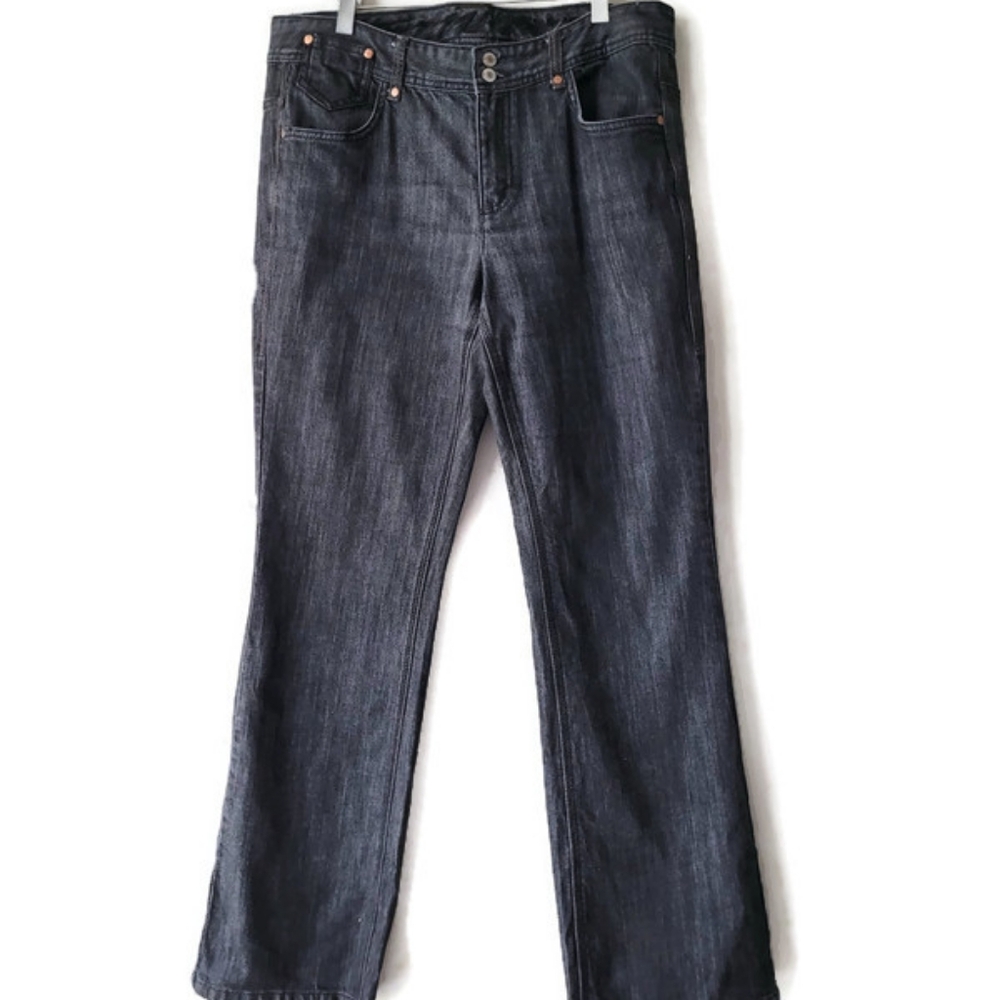 Tommy Hilfilger Womens Light Black Jean Regular Leg Size 12